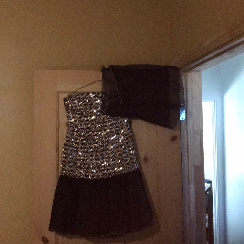 Off the shoulder prom dress with shrug